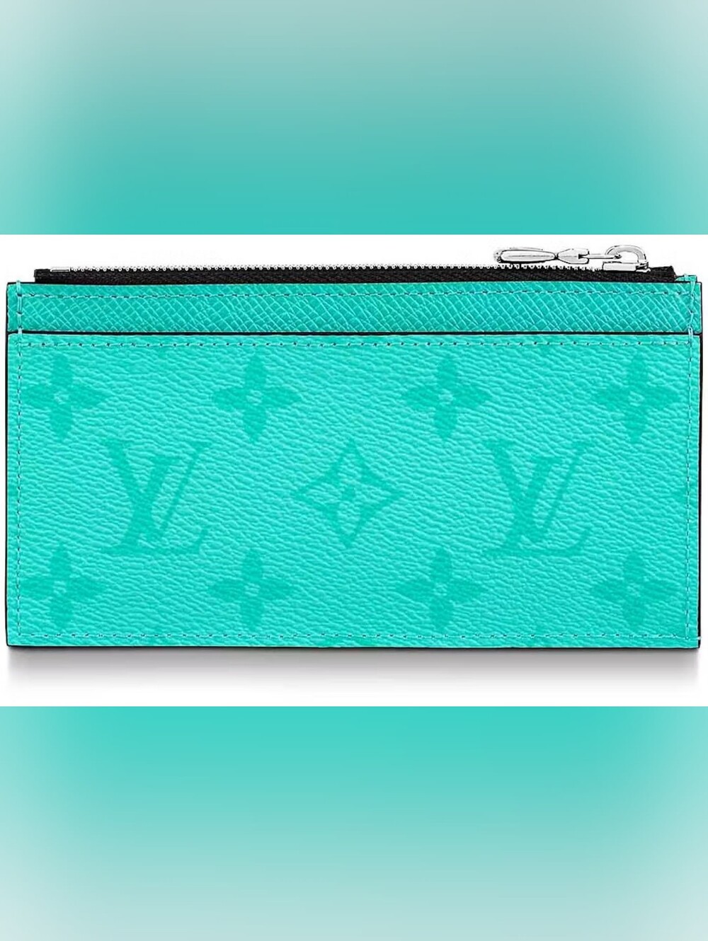 RARE❗️Louis Vuitton Miami Green Taigarama Coin Card Holder